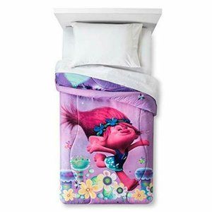 Dreamworks Trolls Reversible Twin Comforter 64x86